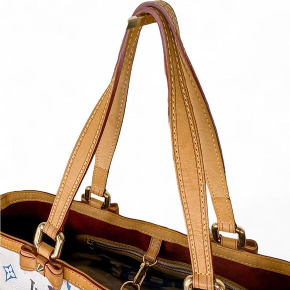 Rare 2011 LOUIS VUITTON Takashi Murakami Multicolor Sharleen MM Tote Bag - Picture 11 of 16